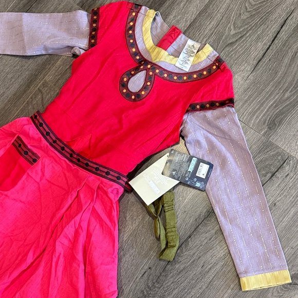 ❤️Disney Parks Wish Dahlia Pink and Red Costume Dress size 7/8 - Picture 4 of 7